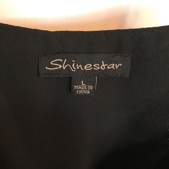 Black Tank Top Blouse - Picture 4 of 4